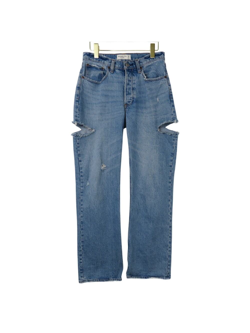 Abercrombie & Fitch The 90's Baggy Low Rise Jeans Straight Leg Size 2